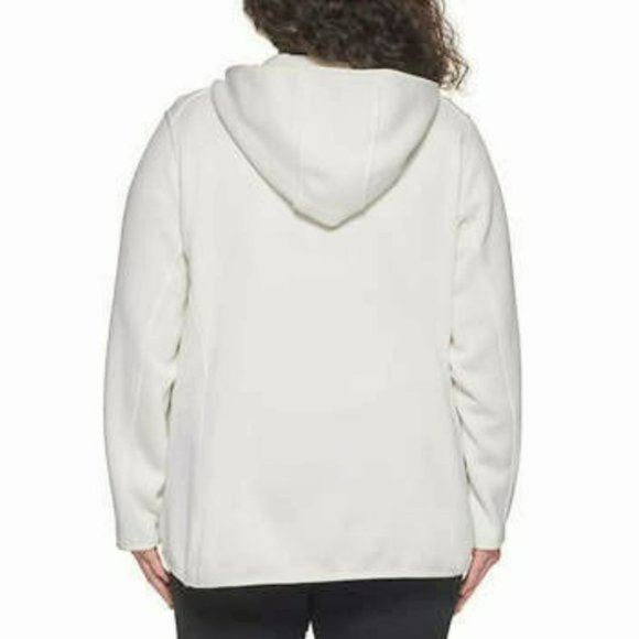 NWT Andrew Marc Cozy Hi-Low Soft Fleece Full Zip Hooded Jacket - Picture 10 of 10